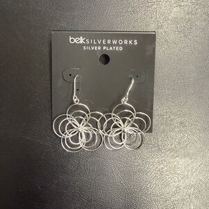 Belk Silverworks Silver Floral Earrings